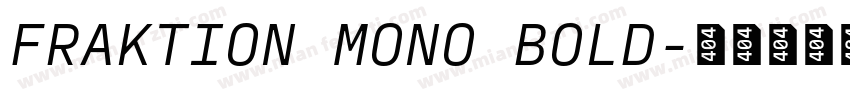 FRAKTION MONO BOLD字体转换